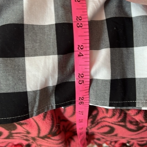 Talbots Black And White Buffalo Check Blouse Size Large NWOT - Picture 8 of 10